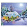 Canvas for bead embroidery "Christmas" 7.9"x7.1" / 20.0x18.0 cm