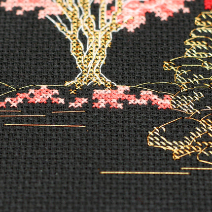 DIY Cross Stitch Kit "Japan-3" 5.9"x5.5"