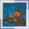 DIY Bead Embroidery Kit "Stargazer"  5.9"x5.9" / 15.0x15.0 cm
