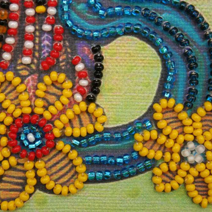 DIY Bead Embroidery Kit "Snoozing"  5.9"x5.9" / 15.0x15.0 cm
