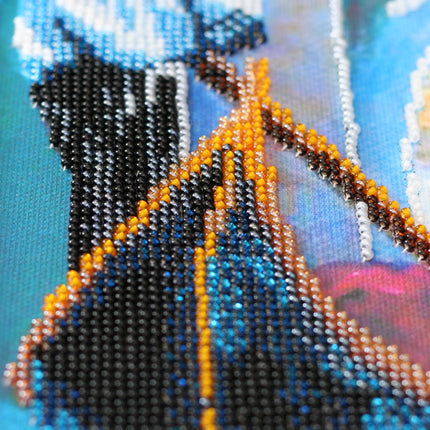 DIY Bead Embroidery Kit "Gondolier's song" 10.6"x15.7" / 27.0x40.0 cm