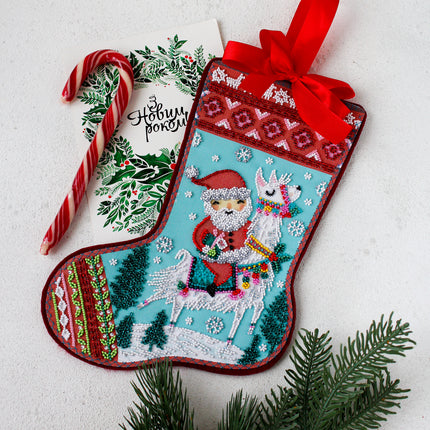 Bead embroidery kit "I believe in fairy tales" 7.9"x11.8" / 20.0x30.0 cm