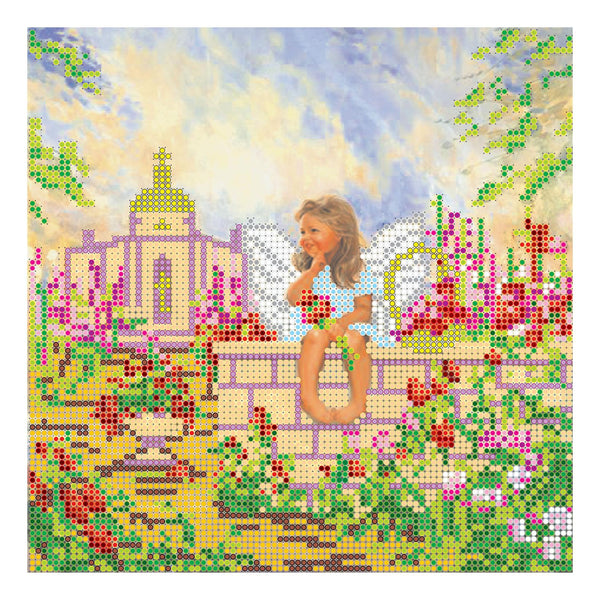 Canvas for bead embroidery "Good Morning" 7.9"x7.9" / 20.0x20.0 cm