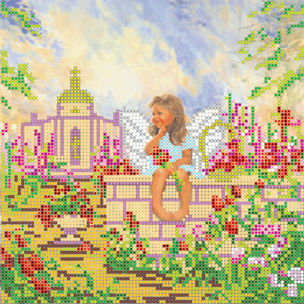 Canvas for bead embroidery "Good Morning" 7.9"x7.9" / 20.0x20.0 cm