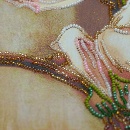 DIY Bead Embroidery Kit "Мagnolia" 11.8"x15.0" / 30.0x38.0 cm