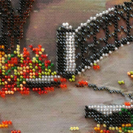 DIY Bead Embroidery Kit "Gold of Autumn" 14.6"x11.8" / 37.0x30.0 cm
