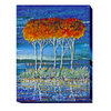 DIY Bead Embroidery Kit "Fire in sky blue - 3" 13.4"x17.7" / 34.0x45.0 cm