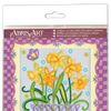 DIY Bead Embroidery Kit "Blooming daffodils"  5.9"x5.9" / 15.0x15.0 cm