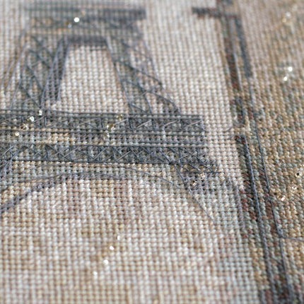 DIY Cross Stitch Kit "Colors of Paris" 9.8"x25.2"