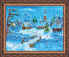 DIY Bead Embroidery Kit "Country evenings" 9.8"x7.9" / 25.0x20.0 cm