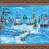 DIY Bead Embroidery Kit "Country evenings" 9.8"x7.9" / 25.0x20.0 cm