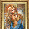 DIY Bead Embroidery Kit "Bella" 14.6"x10.6" / 37.0x27.0 cm