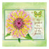 Canvas for bead embroidery "Zinnia" 7.9"x7.9" / 20.0x20.0 cm