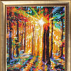 Bead DIY Embroidery Kit "Sunbeams part 2" 12.6"x10.2"/ 32.0x26.0 cm