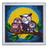 DIY Bead Embroidery Kit "Moonlight Owls" 9.8"x10.2" / 25.0x26.0 cm