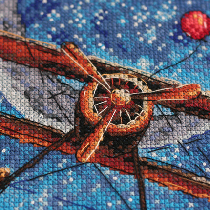 DIY Cross Stitch Kit "Above the clouds" 7.9"x9.8"