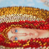 DIY Bead Embroidery Kit "Icon «Protection of the Blessed Virgin»" 7.5"x9.8" / 19.0x25.0 cm