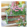 Canvas for bead embroidery "Country porch" 11.8"x11.8" / 30.0x30.0 cm