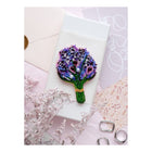 Beadwork kit for creating brooch 