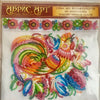 Canvas for bead embroidery "Deco cockerel" 7.9"x7.9" / 20.0x20.0 cm