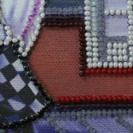 DIY Bead Embroidery Kit "Cheer cook"  5.9"x5.9" / 15.0x15.0 cm