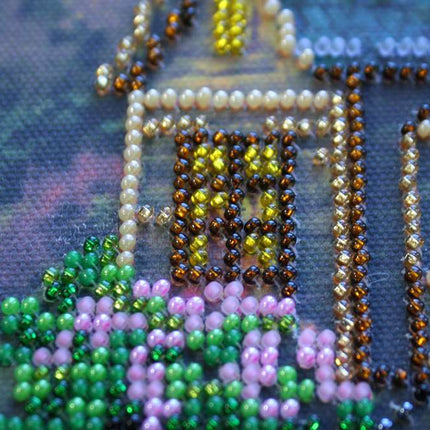 DIY Bead Embroidery Kit "Mountain river" 16.7"x12.6" / 42.5x32.0 cm