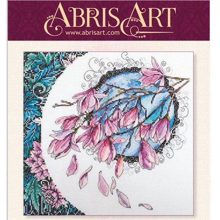 DIY Cross Stitch Kit "Spring lace" 10.2"x9.8"