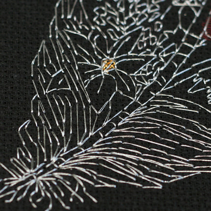 DIY Cross Stitch Kit "Feather-1" 6.7"x8.7"