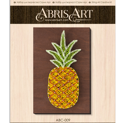 String Art Creative DIY Kit "Pineapple" 7.5"x11.4" / 19.0x29.0 cm