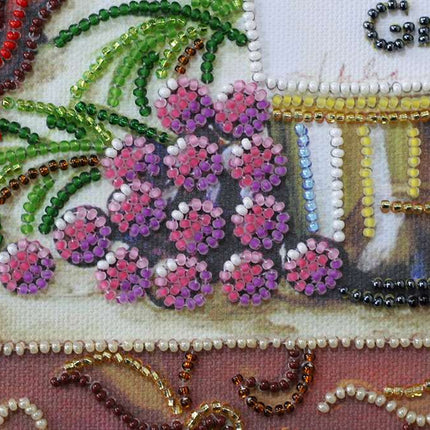 DIY Bead Embroidery Kit "Sparkling still-life" 11.8"x11.8" / 30.0x30.0 cm
