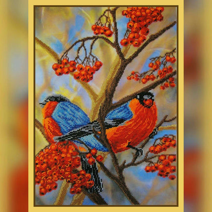 DIY Bead Embroidery Kit "The Rowan Tree" 11.8"x16.9" / 30.0x43.0 cm