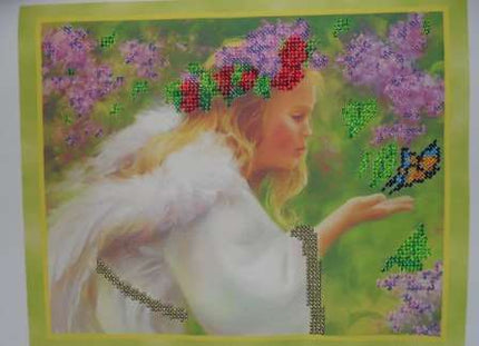DIY Bead Embroidery Kit "An Ordinary Miracle" 9.8"x7.9" / 25.0x20.0 cm