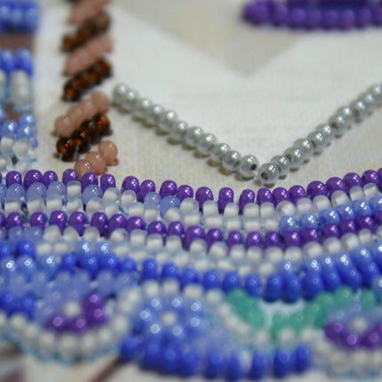 DIY Bead Embroidery Kit "At the bottom of the sea"