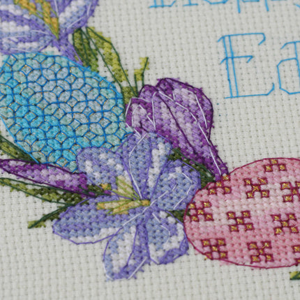 DIY Cross Stitch Kit "Easter" 6.3"x6.3"