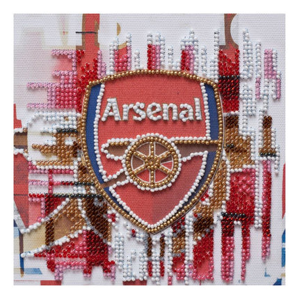 DIY Bead Embroidery Kit "FC Arsenal"  5.9"x5.9" / 15.0x15.0 cm