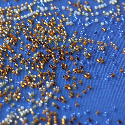 DIY Bead Embroidery Kit "The Golden" 12.6"x12.6" / 32.0x32.0 cm