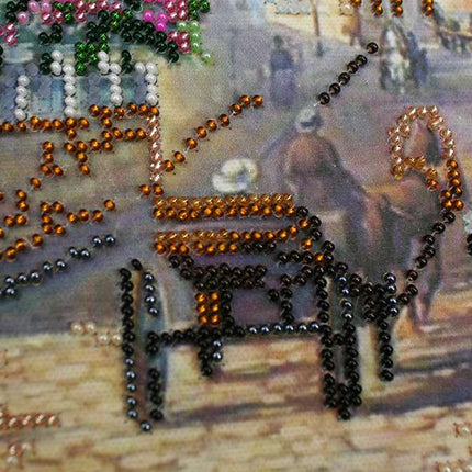 DIY Bead Embroidery Kit "The province" 20.1"x12.6" / 51.0x32.0 cm