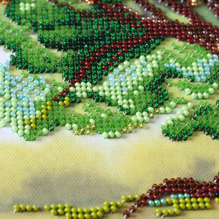 DIY Bead Embroidery Kit "Genealogical tree" 15.7"x13.0" / 40.0x33.0 cm