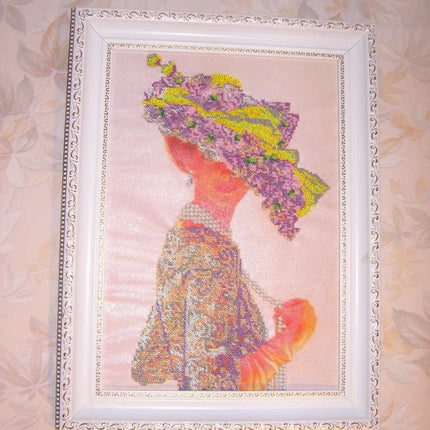 DIY Bead Embroidery Kit "Elizabeth" 11.0"x15.7" / 28.0x40.0 cm