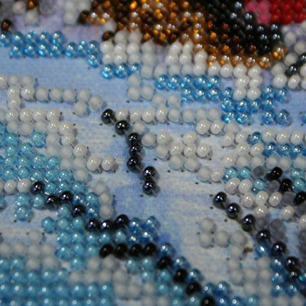 DIY Bead Embroidery Kit "Eternal calling" 17.7"x12.6" / 45.0x32.0 cm