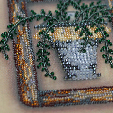 DIY Bead Embroidery Kit "Family  relations" 10.2"x15.4" / 26.0x39.0 cm