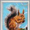 DIY Bead Embroidery Kit "Squirrel" 13.4"x9.4" / 34.0x24.0 cm