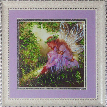 Canvas for bead embroidery "Driada" 7.9"x7.9" / 20.0x20.0 cm
