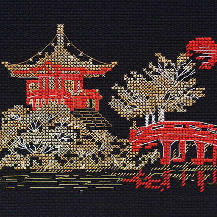 DIY Cross Stitch Kit "Japan-1" 5.9"x3.9"