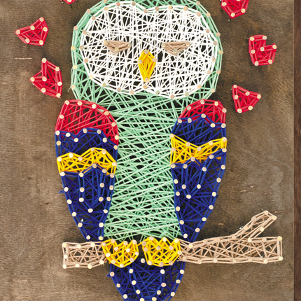 String Art Creative DIY Kit "Owl" 7.5"x11.4" / 19.0x29.0 cm