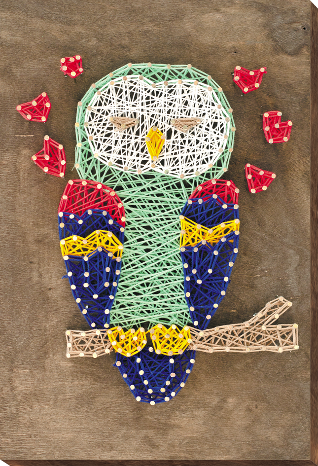 String Art Creative DIY Kit "Owl" 7.5"x11.4" / 19.0x29.0 cm