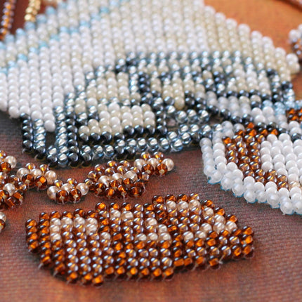 DIY Bead Embroidery Kit "Сoffee and chocolate"