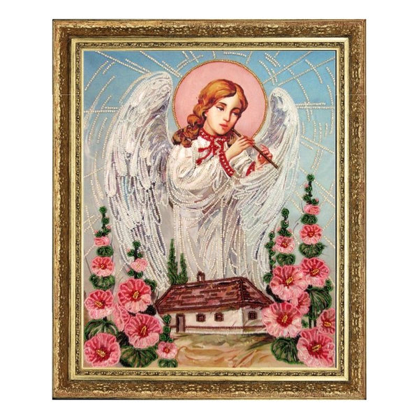 DIY Bead Embroidery Kit "Angel's Song (after O. Okhapkin)" 13.4"x10.6" / 34.0x27.0 cm