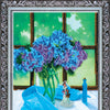 DIY Bead Embroidery Kit "Lilac ambience" 7.9"x10.0" / 20.0x25.5 cm