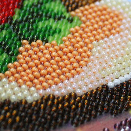 DIY Bead Embroidery Kit "At the race track" 17.7"x11.8" / 45.0x30.0 cm